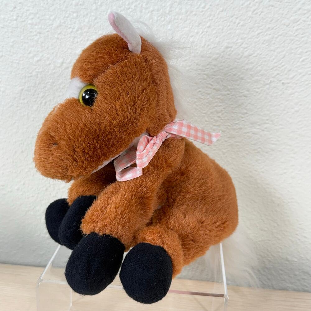 Vintage 1995 Tyco Baby Baby Farm Babies Horse Stuffed Animal Squeaks 90s Toy